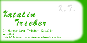 katalin trieber business card